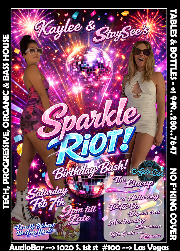 SPARKLE RIOT: BDAY flyer